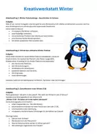 Vorschau - Arbeitsblätter - Winter | 3 kreative Aufgaben | Unterrichtsmaterial | Klasse 5-8 - Seite 1