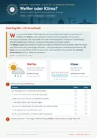 Vorschau - Stundenentwürfe - Klimawandel verstehen – komplette Unterrichtsreihe: 6 Doppelstunden vom Klimadiagramm bis zum Klimaschutz, mit Norddeutschland-Schwerpunkt - Seite 1