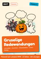 Vorschau - Arbeitsblätter - Gruselige Redewendungen (Klasse 3) - Deckblatt