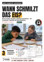 Vorschau - Unterrichtsreihen - Schmelzen und Gefrieren Klasse 3/4: Versuche mit Eis & Forscherpass – Sachunterricht - Deckblatt