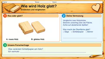 Vorschau - Arbeitsblätter - 🪵 Schleifpapier & Holz schleifen – Technik, Werken, Werkunterricht, Sachunterricht | Werkzeugkunde, Körnung, Holzbearbeitung & Oberflächen | Unterrichtseinheit mit Arbeitsblättern, Lösungen, Präsentation, praktischen Übungen & Reflexion ✏️ - Seite 1