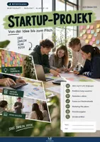 Vorschau - Arbeitsblätter - Startup-Projekt Klasse 10 – Gründung planen bis zum Pitch: Rechtsform, Gewinnschwelle, Finanzierung | Wirtschaft WBS - Deckblatt