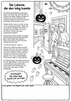 Vorschau - Arbeitsblätter - 3 Halloween Kurzgeschichten & 3 Arbeitsblätter dazu, Möglichkeit auch zum ausmalen, Klasse 5 und 6 - Seite 2