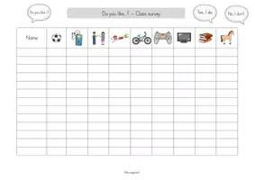 Vorschau - Arbeitsblätter - Class survey Freetime/Hobbies - Do you like...? (Klassenumfrage) - Seite 3