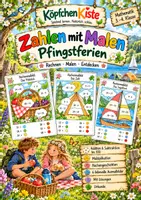 Vorschau - Arbeitsblätter - Zahlen mit Malen – Pfingstferien 🌼 Zahlenraum100 Mathe - Deckblatt