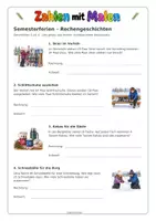 Vorschau - Arbeitsblätter - Zahlen mit Malen – Semesterferien ❄️ Zahlenraum 100 Mathe 3. - 4. Klasse - Seite 3