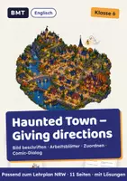 Vorschau - Arbeitsblätter - Haunted Town – Giving directions Klasse 6 - Deckblatt