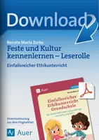 Vorschau - Arbeitsblätter - Feste und Kultur kennenlernen - Leserolle Ethikunterricht Klasse 2-4 - Deckblatt