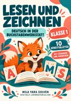 Vorschau - Arbeitsblätter - Lesen und zeichnen Klasse 1 – Tierfreunde | Deutsch Klasse 1 | 10 Arbeitsblätter als PDF - Deckblatt