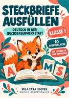 Vorschau - Arbeitsblätter - Steckbriefe ausfüllen Klasse 1 – Tierfreunde | Deutsch Klasse 1 | 10 Arbeitsblätter als PDF - Deckblatt
