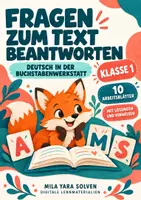 Vorschau - Arbeitsblätter - Fragen zum Text beantworten Klasse 1 – Tierfreunde | Deutsch Klasse 1 | 10 Arbeitsblätter als PDF - Deckblatt