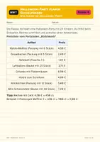 Vorschau - Arbeitsblätter - Halloween-Party planen: Sachaufgaben Klasse 4 - Seite 1