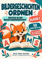 Vorschau - Arbeitsblätter - Bildergeschichten ordnen Klasse 1 – Tierfreunde | Deutsch Klasse 1 | 10 Arbeitsblätter als PDF - Deckblatt