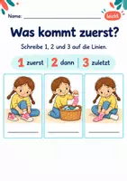 Vorschau - Arbeitsblätter - Bildergeschichten ordnen Klasse 1 – Tierfreunde | Deutsch Klasse 1 | 10 Arbeitsblätter als PDF - Seite 3