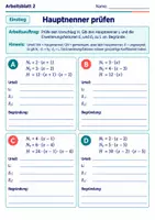 Vorschau - Arbeitsblätter - Hauptnenner prüfen | Mathematik Klasse 8 Gymnasium | 10 Arbeitsblätter mit Lösungen als PDF - Seite 2