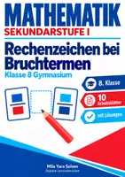Vorschau - Arbeitsblätter - Rechenzeichen bei Bruchtermen | Mathematik Klasse 8 Gymnasium | 10 Arbeitsblätter mit Lösungen als PDF - Deckblatt