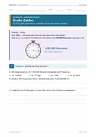 Vorschau - Arbeitsblätter - GROßE ZAHLEN – differenziert mit Lösungen - Seite 1