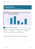 Vorschau - Arbeitsblätter - SÄULENDIAGRAMME – differenziert mit Lösungen - Seite 1