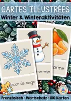 Vorschau - Bildkarten - Cartes illustrées | Französisch Bildkarten - Winter | Hiver - Deckblatt