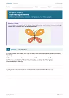Vorschau - Arbeitsblätter - ACHSENSYMMETRIE – differenziert mit Lösungen - Seite 1