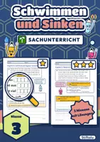 Vorschau - Arbeitsblätter - Schwimmen und Sinken Sachunterricht Klasse 3 | Versuche, Form und Auftrieb | mit Lösungen - Deckblatt