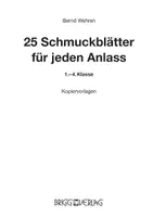 Vorschau - Anderer Materialtyp - 25 Schmuckblätter für jeden Anlass (1.-4. Klasse) - Seite 1