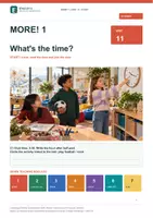 Vorschau - Stundenentwürfe - MORE! 1 Unit 11 (LP 2023) • ENGLIVA START: What's the time? – Bildgestützter Einstieg - Deckblatt