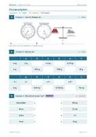 Vorschau - Arbeitsblätter - MASSE (GEWICHT) – differenziert mit Lösungen - Seite 3