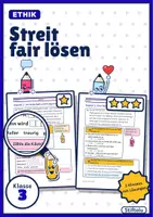 Vorschau - Arbeitsblätter - Ethik Klasse 3 | Streit fair lösen mit Ich-Botschaft und Kompromiss | mit Lösungen - Deckblatt