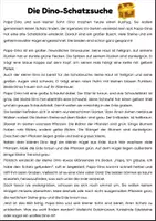Vorschau - Arbeitsblätter - Lesen und Malen - Die Dinoschatzsuche - Seite 2