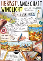 Vorschau - Mal- und Bastelvorlagen - Windlicht basteln Herbst: Herbstlandschaft Windlichter - Deckblatt