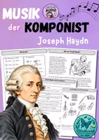 Vorschau - Arbeitsblätter - Joseph Haydn: Komponisten im Musikunterricht/ Klasse 3,4 - Deckblatt