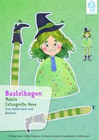 Vorschau - Mal- und Bastelvorlagen - Bastelbogen: Extragroße Hexe - Deckblatt