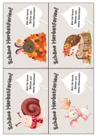 Vorschau - Arbeitsblätter - Herbstferien Karten mit Herbst-Challenge, Feriengruß - Seite 3