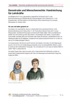 Vorschau - Unterrichtsreihen - Demokratie und Menschenrechte: DaZ ab B1 - Seite 1