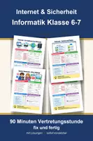 Vorschau - Arbeitsblätter - Internet, Sicherheit - Informatik Klasse 6-7, Vertretungsstunde + Übungen - Deckblatt