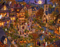 Vorschau - Poster - DaZ Wimmelbild - Halloween & Reformationstag - Deckblatt