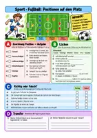 Vorschau - Arbeitsblätter - Fußball, Regeln Taktik - Sport Klasse 5-7, Vertretungsstunde + Übungen - Seite 2