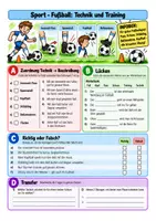 Vorschau - Arbeitsblätter - Fußball, Regeln Taktik - Sport Klasse 5-7, Vertretungsstunde + Übungen - Seite 3