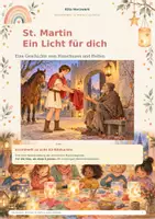 Vorschau - Bildkarten - St. Martin – Kamishibai für die Kita: 8 A3-Bildkarten mit Erzähltexten und Mitmachimpulsen ab 3 Jahren - Deckblatt