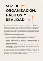Vista previa - Hojas de trabajo - Ser de 2.º: organización, hábitos y realidad - página 1