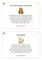 Vorschau - Mal- und Bastelvorlagen - 20 lange Tischsprüche für Kinder von 3–6 Jahren – Illustrierte Bildkarten für die Kita - Seite 3