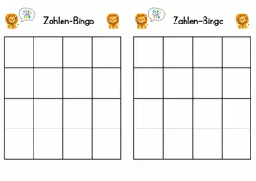 Vorschau - Arbeitsblätter - Zahlen-Bingo 4x4 - Deckblatt