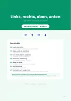 Vorschau - Arbeitsblätter - Links, rechts, oben, unten: Raumorientierung für die 1. Klasse (Erdkunde-Einstieg) - Deckblatt
