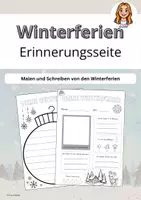 Vorschau - Arbeitsblätter - Materialpaket Malen und Schreiben von den Ferien - Seite 1