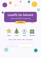 Vorschau - Arbeitsblätter - Lesefit im Advent - 1. Klasse - Seite 1