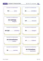 Vorschau - Spiele - Winter Brettspiel | Präteritum | 60 Karten, 2 Stufen, Lösung auf der Rückseite | LRS | Klasse 5–6 - Seite 3
