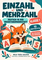 Vorschau - Arbeitsblätter - Einzahl und Mehrzahl Klasse 1 – Tierfreunde | Deutsch Klasse 1 | 10 Arbeitsblätter als PDF - Deckblatt