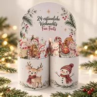 Vorschau - Mal- und Bastelvorlagen - Adventskalender 24 weihnachtliche Fun Facts - Deckblatt