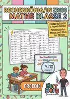 Vorschau - Arbeitsblätter - Rechenkönig/in Zehnerzahlen ZR100 Mathe Klasse 2 - Deckblatt